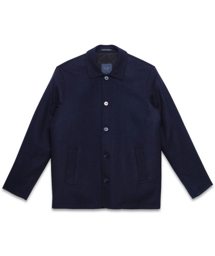 Guide London Wool Blend Jacket Navy