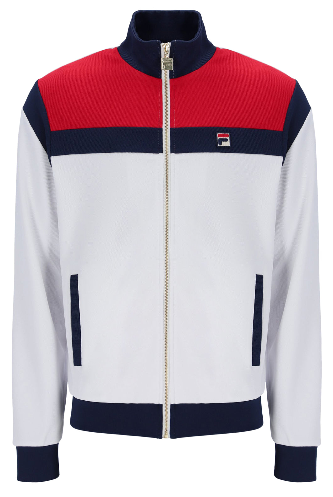 Fila Cruz Colour Blocked Archive Track Jacket White