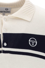 Load image into Gallery viewer, Sergio Tacchini Damarindo Long Sleeve Knit Polo Gardenia