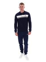 Load image into Gallery viewer, Sergio Tacchini Damarindo Long Sleeve Knit Polo Navy