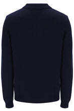 Load image into Gallery viewer, Sergio Tacchini Damarindo Long Sleeve Knit Polo Navy