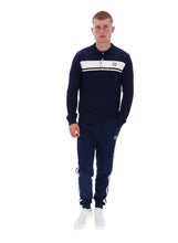 Load image into Gallery viewer, Sergio Tacchini Damarindo Long Sleeve Knit Polo Navy