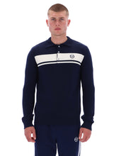 Load image into Gallery viewer, Sergio Tacchini Damarindo Long Sleeve Knit Polo Navy