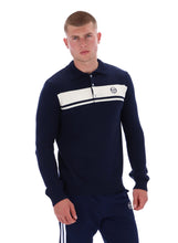 Load image into Gallery viewer, Sergio Tacchini Damarindo Long Sleeve Knit Polo Navy