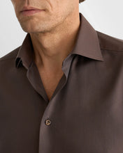 Load image into Gallery viewer, Eton Herringbone Signature Twill Shirt Brown