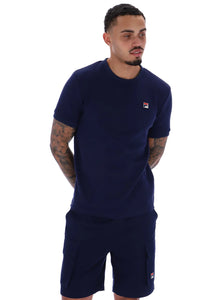 Fila Ash Micro Waffle T-Shirt Navy