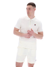 Load image into Gallery viewer, Fila Benjamin Micro Waffle Polo Top Gardenia