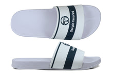 Load image into Gallery viewer, Sergio Tacchini Caspio Pool Sliders White