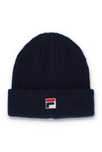 Load image into Gallery viewer, Fila Franz Waffle Knit Beanie Navy