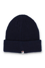 Load image into Gallery viewer, Fila Franz Waffle Knit Beanie Navy