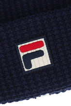 Load image into Gallery viewer, Fila Franz Waffle Knit Beanie Navy