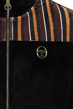 Load image into Gallery viewer, Sergio Tacchini Gabiano Velour Track Top Black