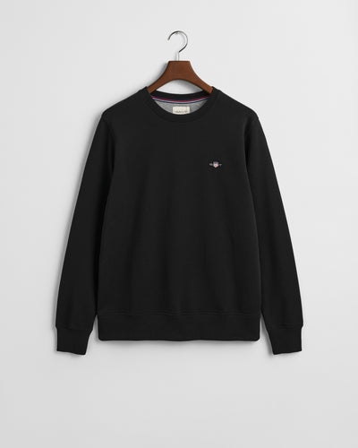 Gant Shield Crew Neck Sweatshirt Black