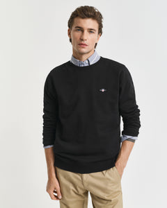 Gant Shield Crew Neck Sweatshirt Black