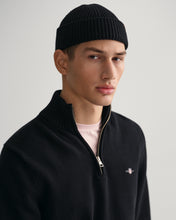 Load image into Gallery viewer, Gant Cotton Knit Half Zip Sweater Black