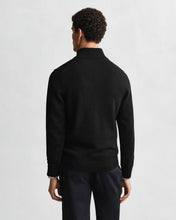Load image into Gallery viewer, Gant Cotton Knit Half Zip Sweater Black