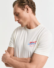 Load image into Gallery viewer, Gant Placed Graphic T-Shirt Cream