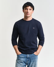 Load image into Gallery viewer, Gant Shield Long Sleeve T-Shirt Evening Blue