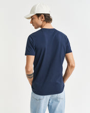 Load image into Gallery viewer, Gant Slim Fit Pique T-Shirt Navy