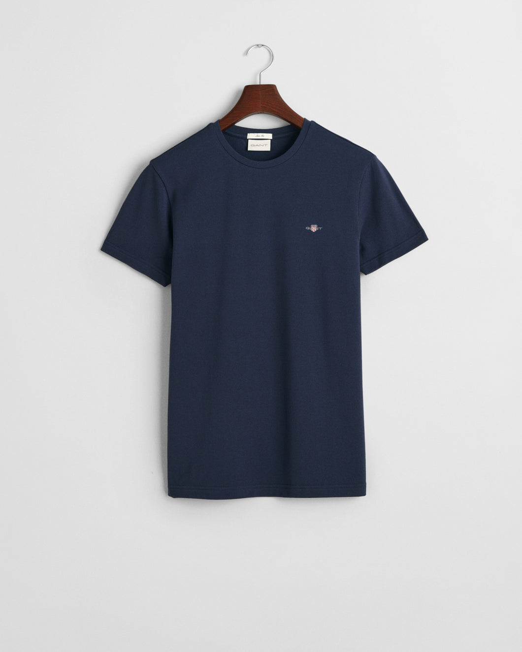 Gant Slim Fit Pique T-Shirt Navy