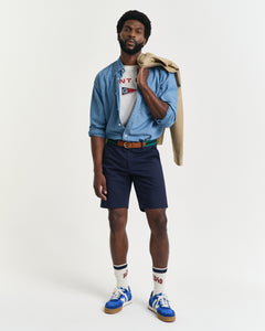 Gant Slim Sport Shorts Navy