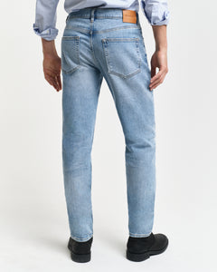 Gant Slim Fit Jeans Light Blue Vintage