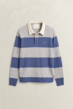 Load image into Gallery viewer, Gant Barstriped Lambswool Rugger Grey Melange