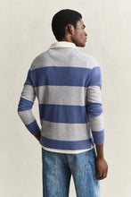 Load image into Gallery viewer, Gant Barstriped Lambswool Rugger Grey Melange