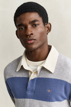 Load image into Gallery viewer, Gant Barstriped Lambswool Rugger Grey Melange