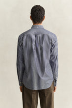 Load image into Gallery viewer, Gant Regular Poplin Stripe Shirt Classic Blue