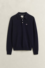 Load image into Gallery viewer, Gant Superfine Lambswool Knit Polo Marine