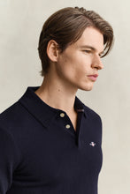 Load image into Gallery viewer, Gant Superfine Lambswool Knit Polo Marine