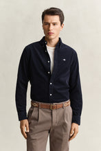 Load image into Gallery viewer, Gant Regular Corduroy Shirt Evening Blue