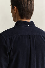 Load image into Gallery viewer, Gant Regular Corduroy Shirt Evening Blue