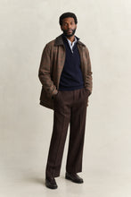 Load image into Gallery viewer, Gant Herringbone Texture Half Zip Jumper Evening Blue
