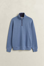 Load image into Gallery viewer, Gant Sacker Rib Half Zip Sweatshirt Blue Horizon