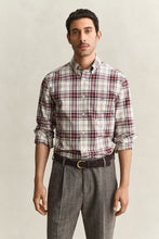 Load image into Gallery viewer, Gant Regular Poplin Check Shirt Deep Grape Wine
