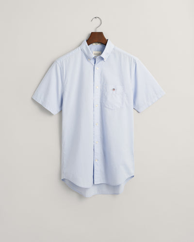 Gant Regular Shield Short Sleeve Shirt Light Blue