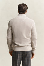 Load image into Gallery viewer, Gant Waffle Knit Half Zip Sweater Clay Beige
