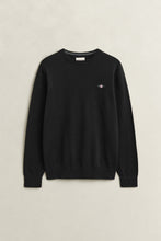 Load image into Gallery viewer, Gant Crew Neck Knit Jumper Black