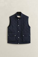 Load image into Gallery viewer, Gant Quilted Gilet Navy