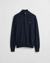 Load image into Gallery viewer, Gant Cotton Knit Half Zip Sweater Navy