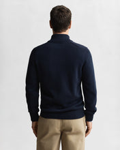 Load image into Gallery viewer, Gant Cotton Knit Half Zip Sweater Navy