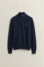 Load image into Gallery viewer, Gant Cotton Knit Half Zip Sweater Navy