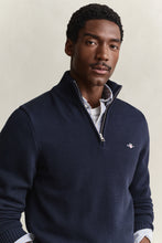 Load image into Gallery viewer, Gant Cotton Knit Half Zip Sweater Navy