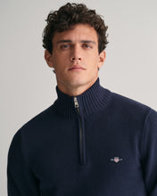 Load image into Gallery viewer, Gant Cotton Knit Half Zip Sweater Navy