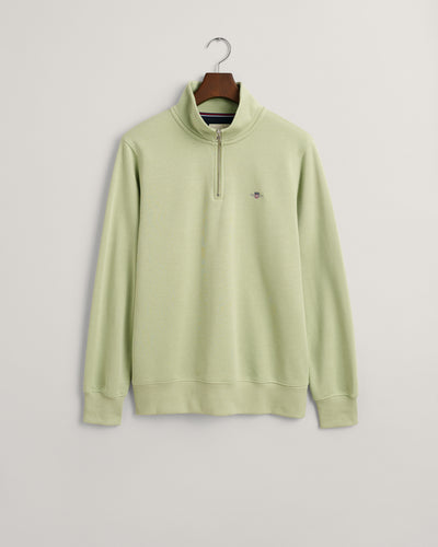 Gant Shield Half Zip Sweatshirt Matcha Green