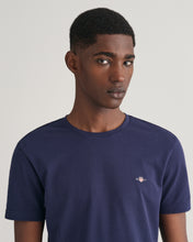 Load image into Gallery viewer, Gant Slim Pique T-Shirt Navy