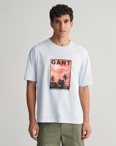 Gant Graphic T-Shirt Light Blue