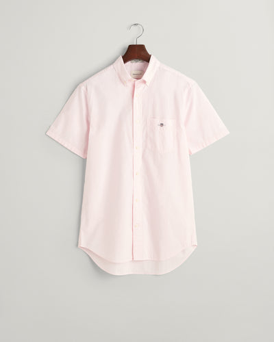 Gant Regular Shield Short Sleeve Shirt Light Pink